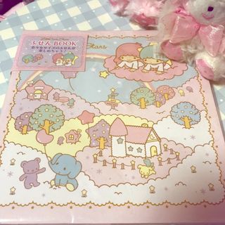 リトルツインスターズ(リトルツインスターズ)のキキララ付箋book🎀新品(ノート/メモ帳/ふせん)