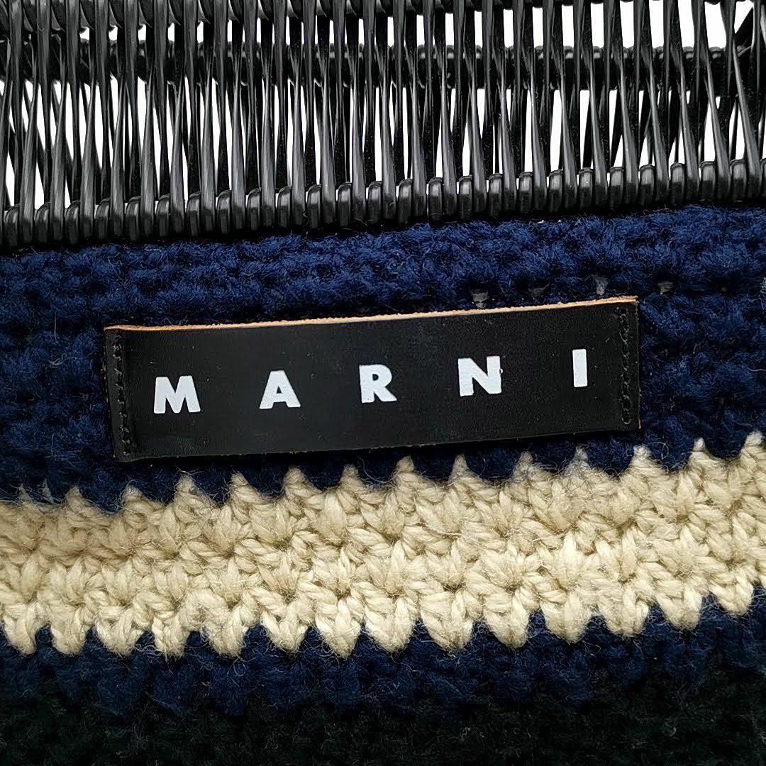 Marni(マルニ)のマルニ MARNI ハンドバッグ フラワーカフェ ニット 03-23100311 レディースのバッグ(ハンドバッグ)の商品写真