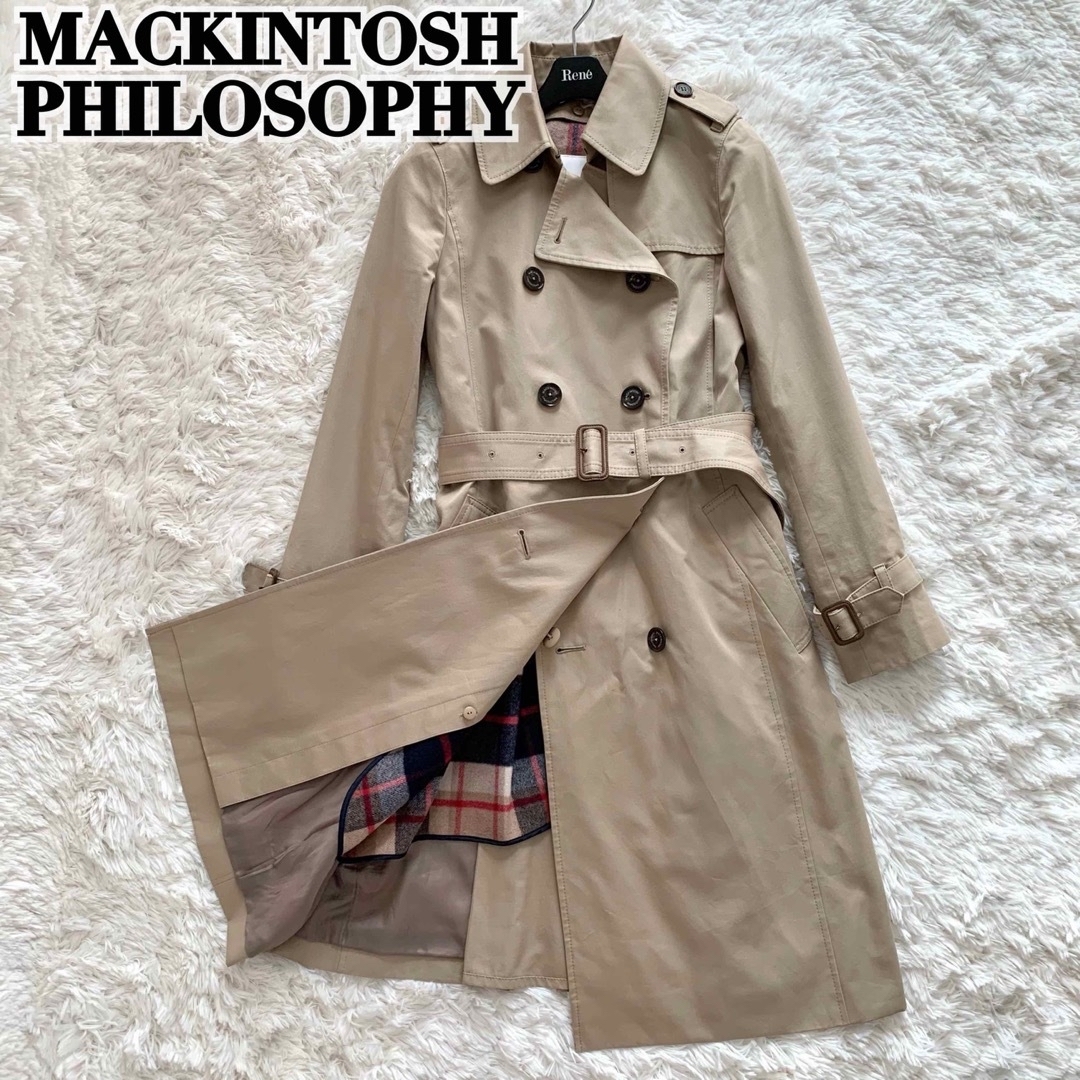 美品 Mackintosh マッキントッシュ ギャバジントレンチコート-