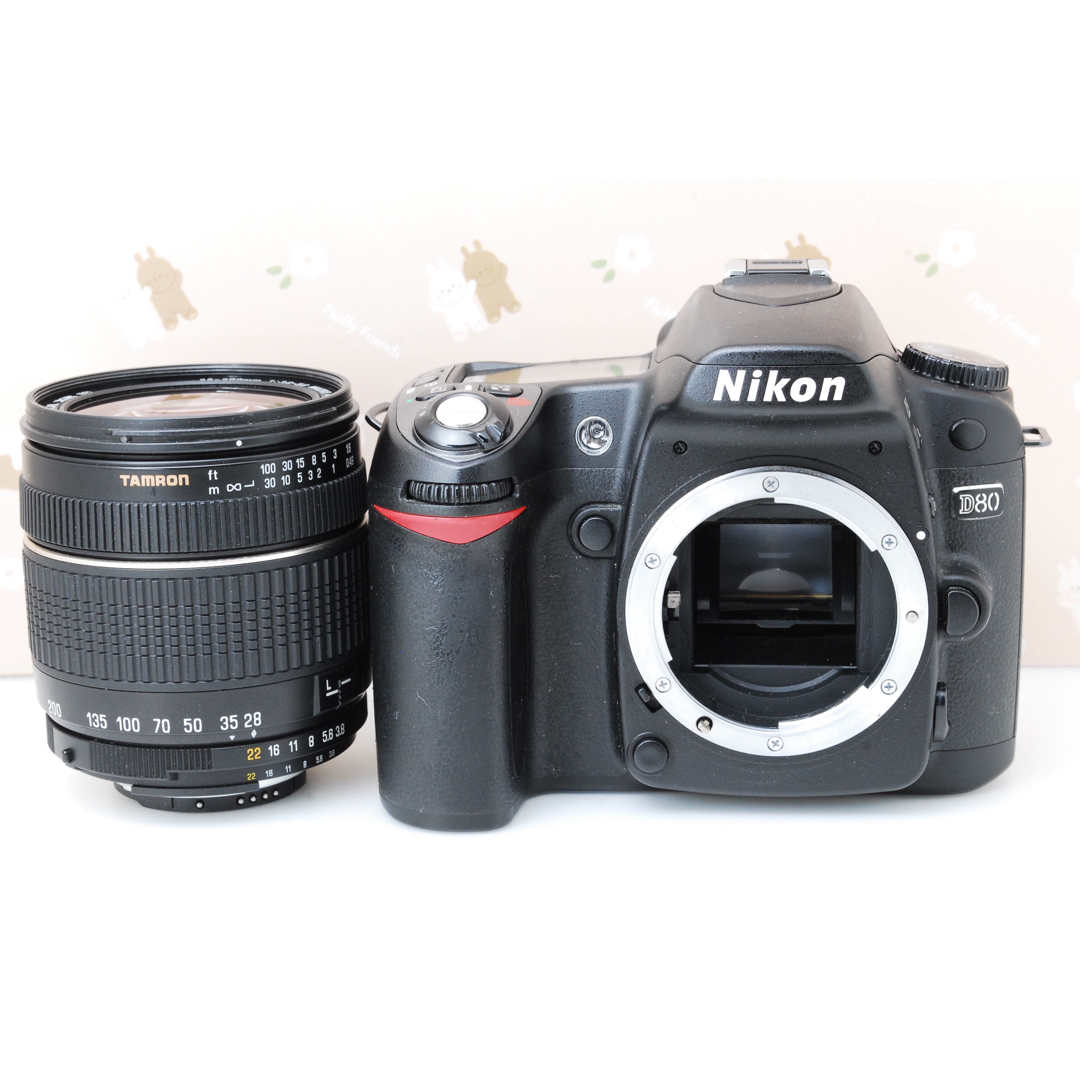 Nikon 遠近両用・神レンズ☆Nikon D80☆高性能デジタル一眼レフカメラ♪スマホ転送の通販 by はるcamera｜ニコンならラクマ