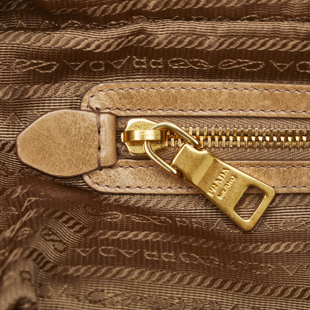 PRADA - プラダ ヴィッテロ シャイン ゴールド金具 ハンドバッグ
