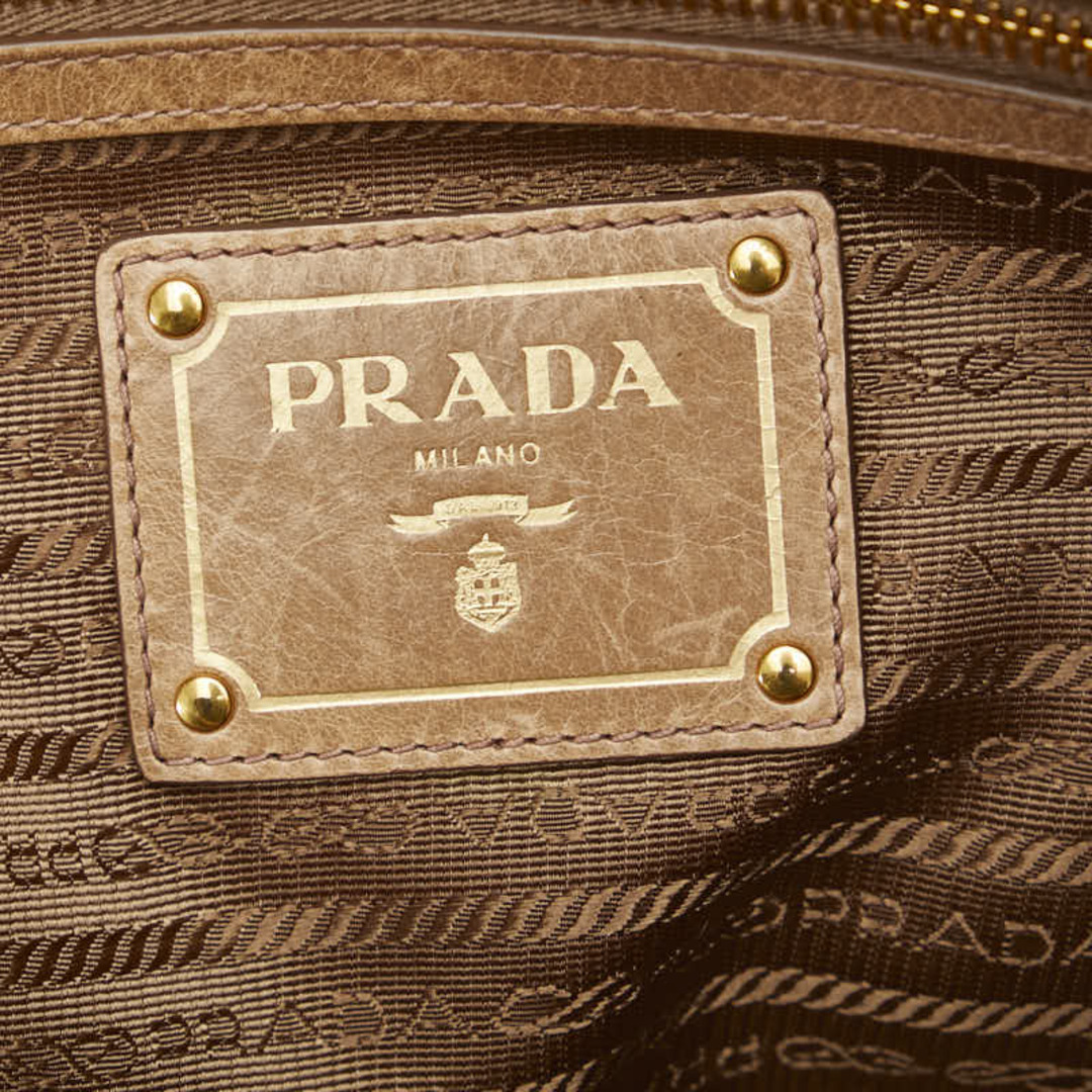 PRADA - プラダ ヴィッテロ シャイン ゴールド金具 ハンドバッグ