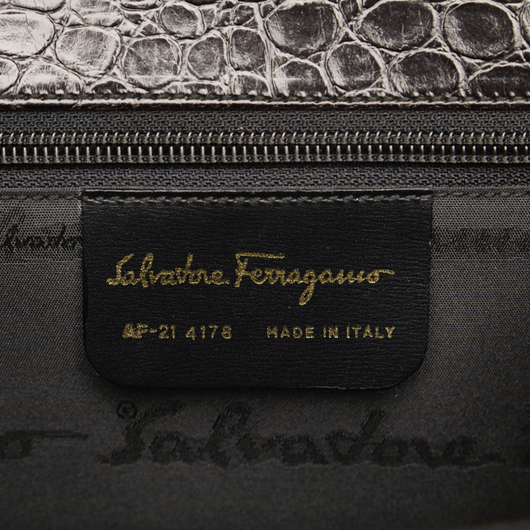 Salvatore Ferragamo - サルヴァトーレフェラガモ ヴァラリボン クロコ