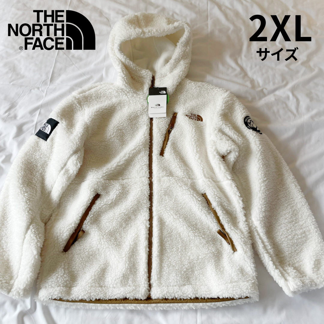 【日本未発売】 ノースフェイス リモフリース ボアジャケット 2XL アイボリー