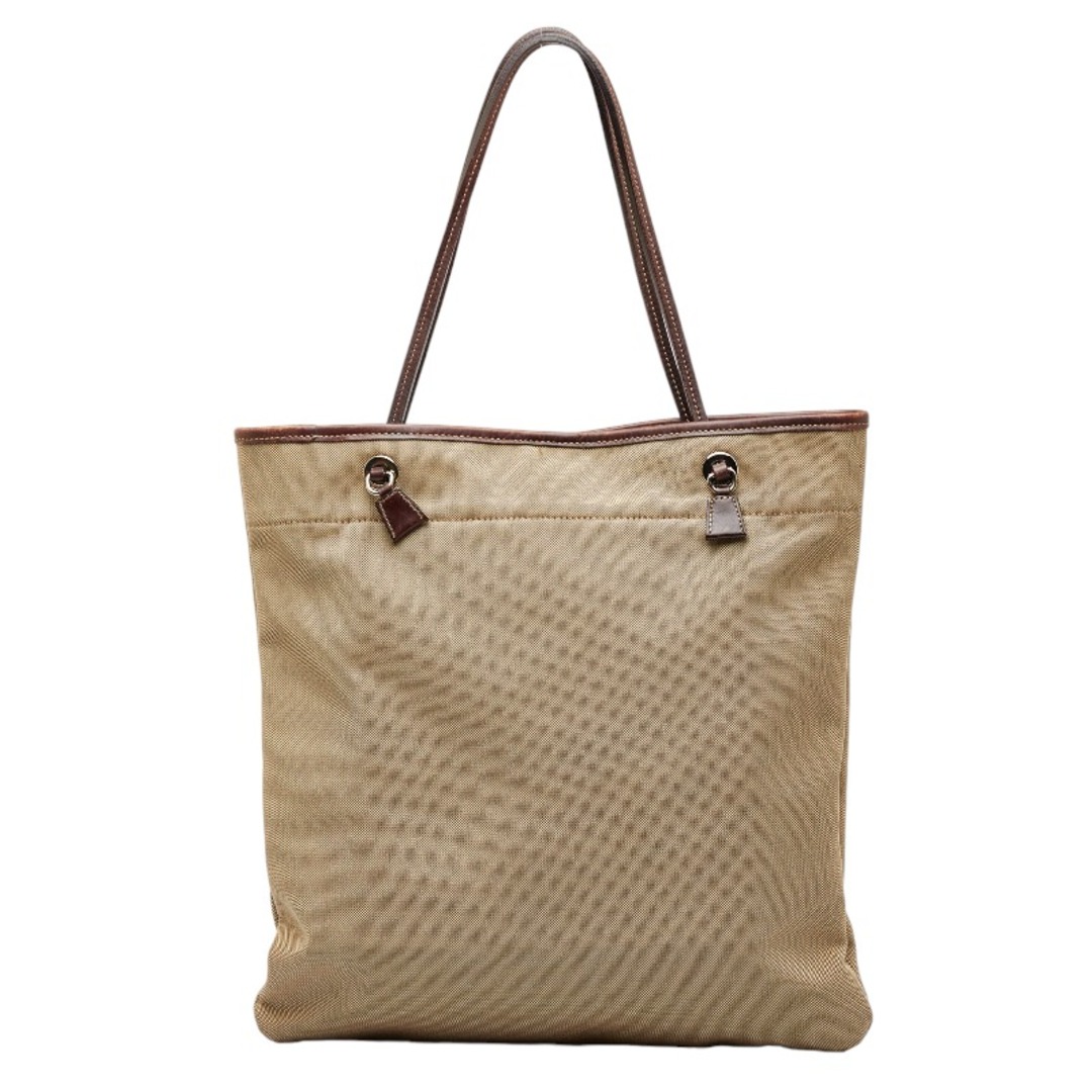 PRADA - プラダ ロゴ ジャガード シルバー金具 トートバッグ