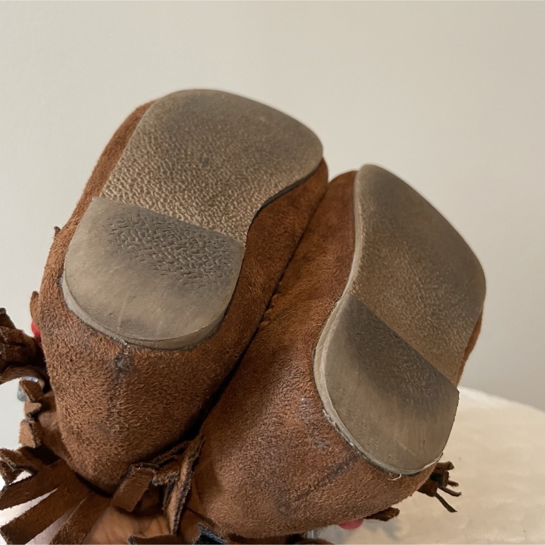 ampersand(アンパサンド)のAmpersand ミネトンカ風ブーツ　14cm ブラウン キッズ/ベビー/マタニティのベビー靴/シューズ(~14cm)(ブーツ)の商品写真