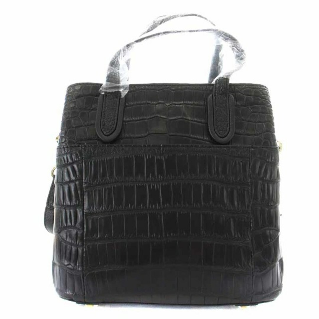 ペレリールッソ ハンドバッグ ショルダーバッグ 2way レザー 黒-