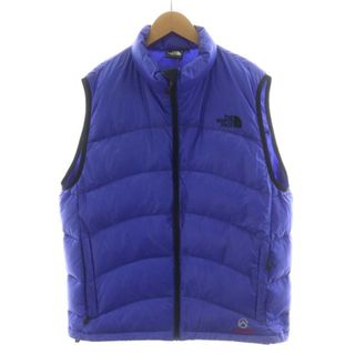 ノースフェイス(THE NORTH FACE) ダウンベスト(メンズ)（ブルー 