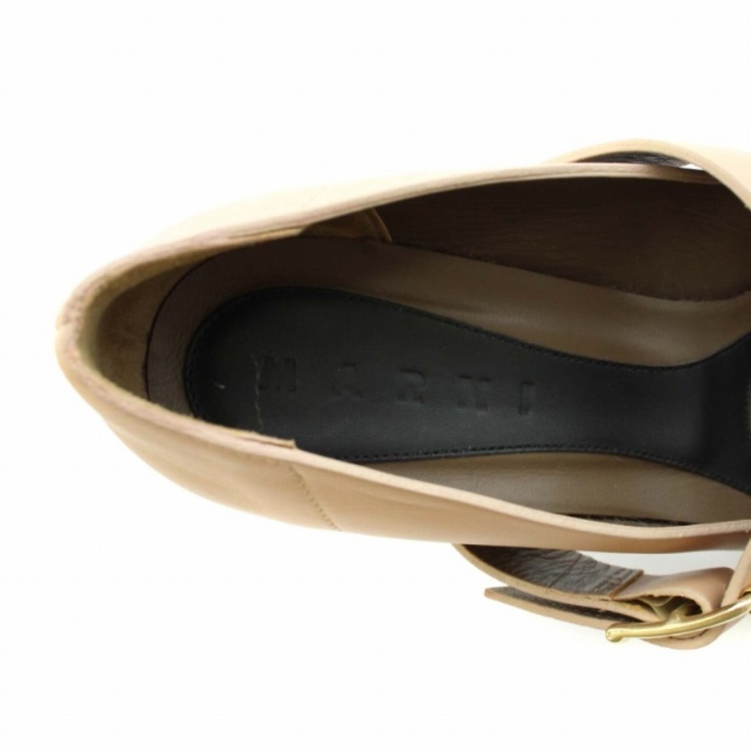 Marni(マルニ)のマルニ パンプス ポインテッドトゥ レザー ビブラムソール 37 24.0cm レディースの靴/シューズ(ハイヒール/パンプス)の商品写真
