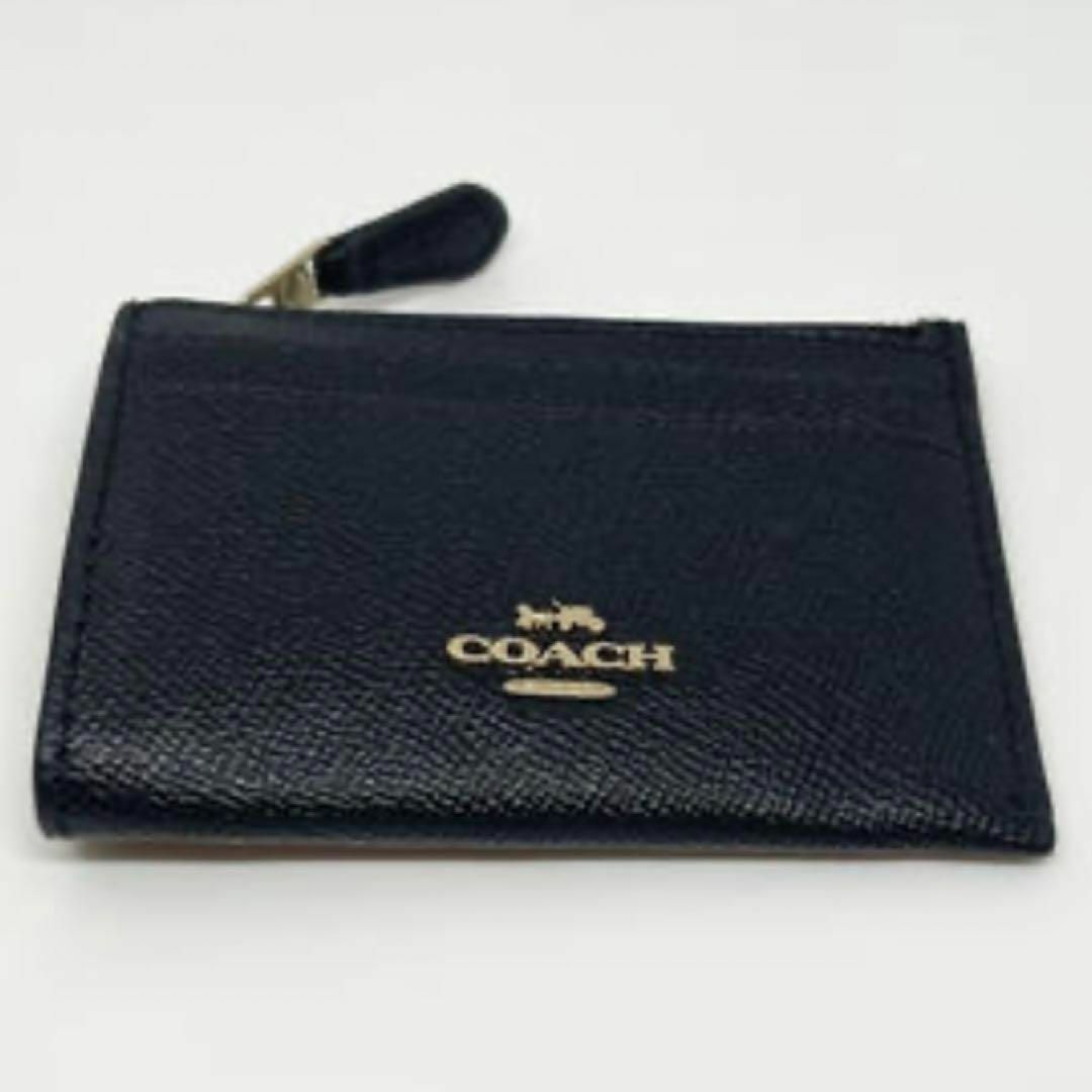 【新品】COACH コーチ レザーカードケース パスケース コインケース 黒 5