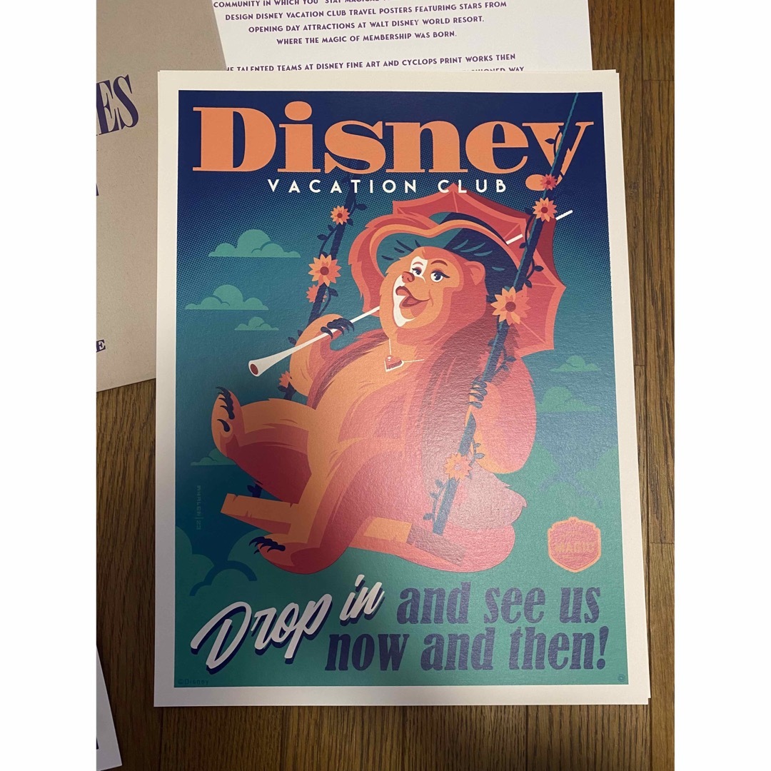 【Disney】 Tom Whalen DVCメンバークルーズ 限定ポスター約42cm×32cm