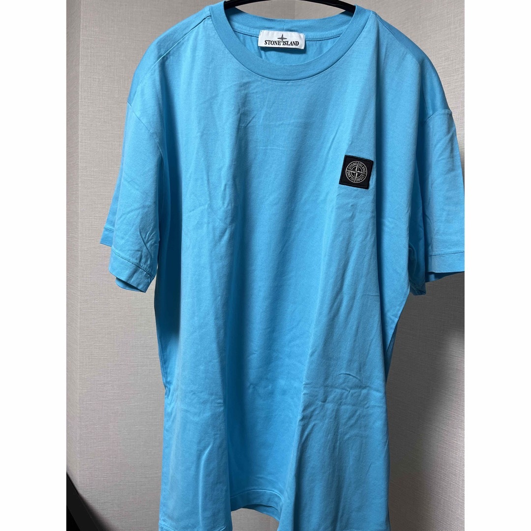 STONE ISLANE　LOGO TEE　Turquoise Blue