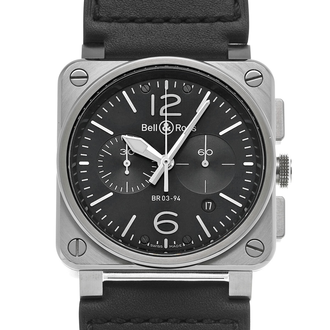 Bell & Ross(ベルアンドロス)の中古 ベル＆ロス Bell & Ross BR0394-BL-SI/SCA ブラック メンズ 腕時計 メンズの時計(腕時計(アナログ))の商品写真