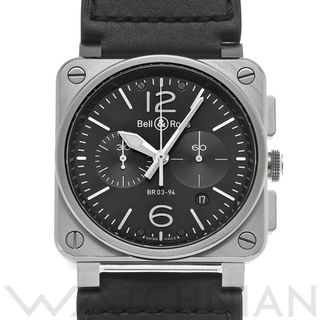 ベルアンドロス(Bell & Ross)の中古 ベル＆ロス Bell & Ross BR0394-BL-SI/SCA ブラック メンズ 腕時計(腕時計(アナログ))