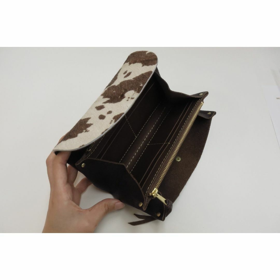 【色: BROWN】PONY PLUMP WALLET BROWN ブラウン ハ