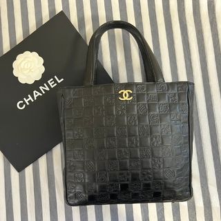 【美品】正規品 シャネル CHANELアイコンライン トートバッグ