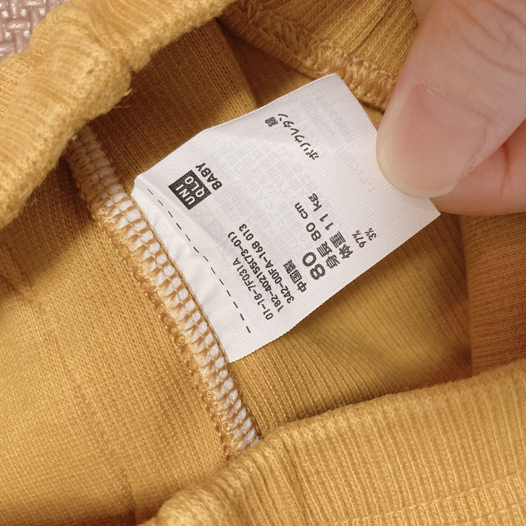 UNIQLO(ユニクロ)のユニクロ コーデュロイ レギンス 80 キッズ/ベビー/マタニティのベビー服(~85cm)(パンツ)の商品写真