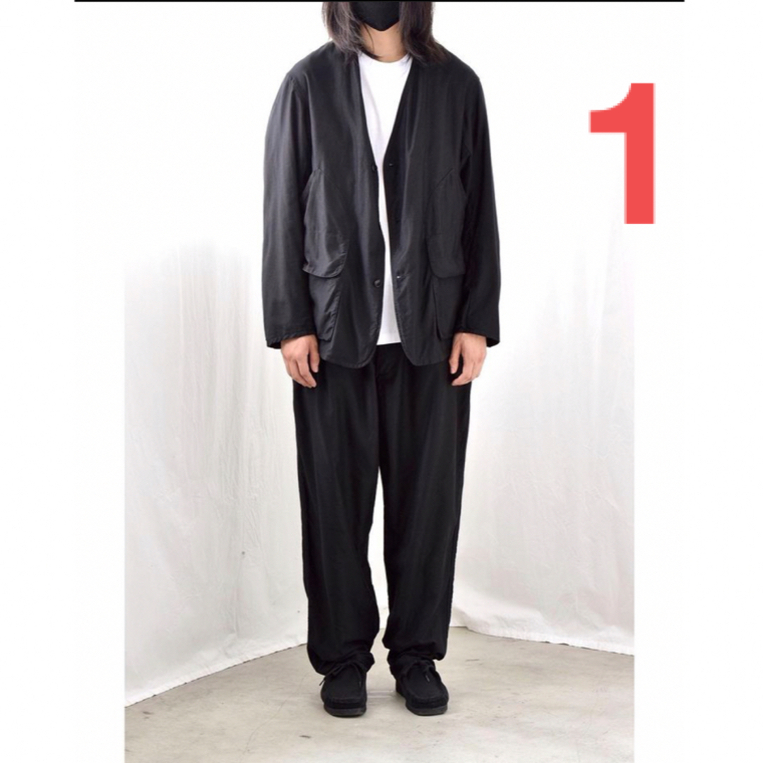 COMOLI コットンサテン ハンティング ジャケット size1 black