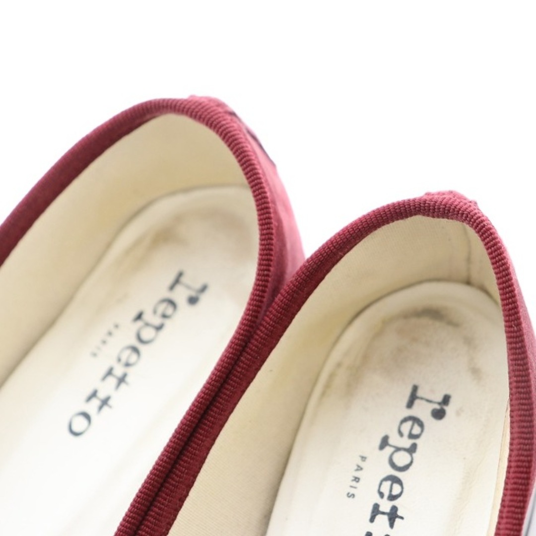 repetto(レペット)のレペット パンプス ヒール スエード ラウンドトゥ 35 22.7cm 赤 レディースの靴/シューズ(ハイヒール/パンプス)の商品写真