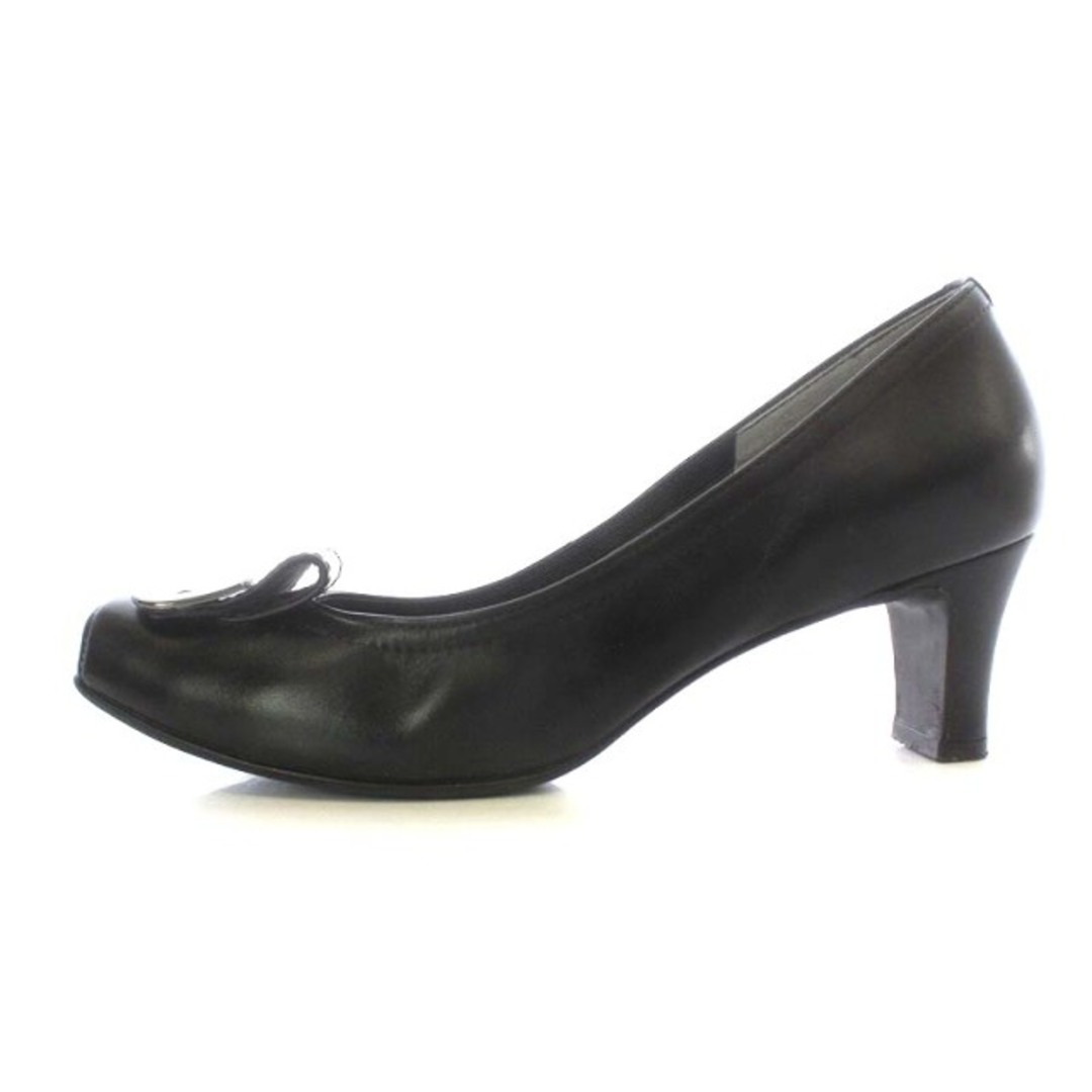 DIANA(ダイアナ)のダイアナ パンプス ハイヒール スクエアトゥ レザー 22.5cm 黒 レディースの靴/シューズ(ハイヒール/パンプス)の商品写真
