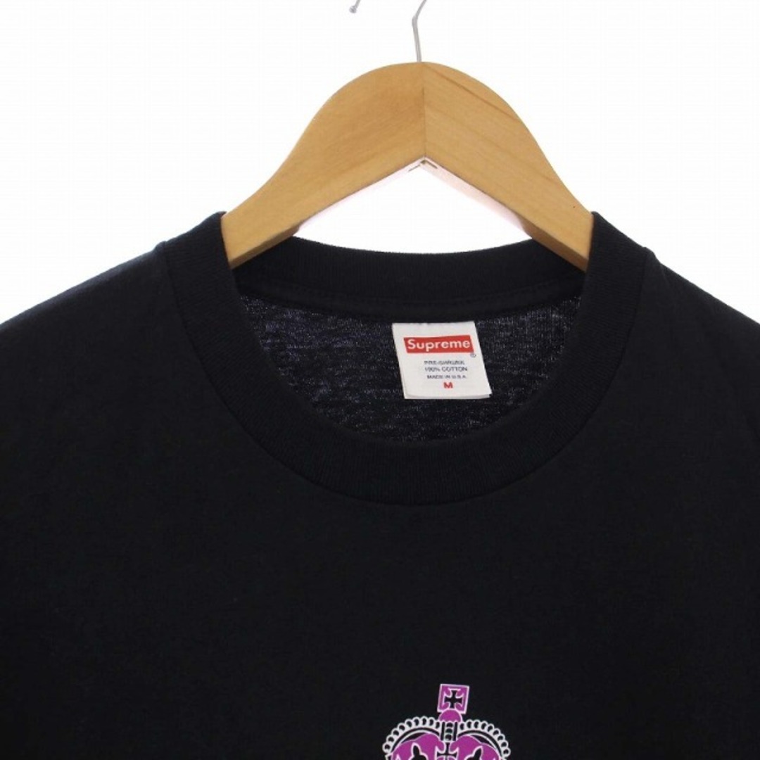 M 黒 Supreme Crown Tee Black 23SS 新品