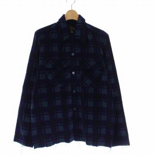 ニードルズ 17SS ドットパターンカットオフボトムオープンカラーシャツ