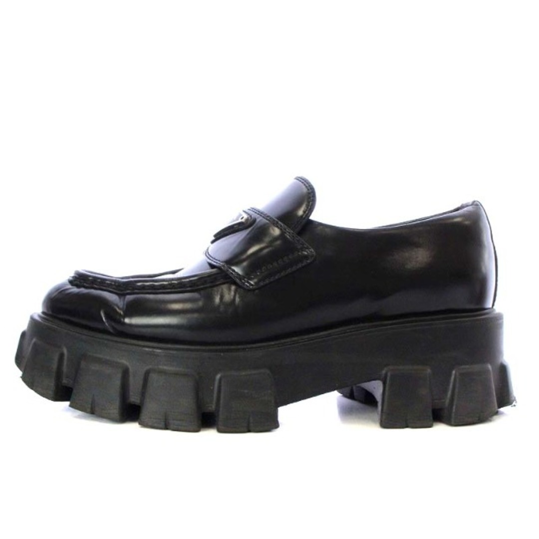 PRADA モノリス ブラッシュドレザー ローファー36.5