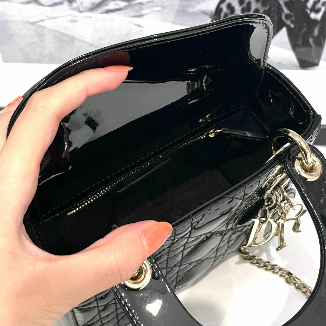 極美品 Christian Dior ディオール レディディオール ハンドバッグ