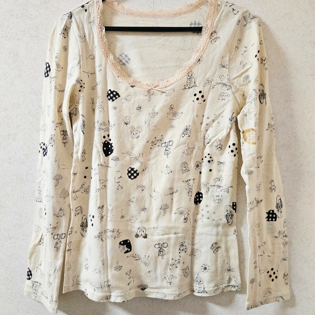 franche lippee(フランシュリッペ)のへんてこ☆ピタババT レディースのトップス(Tシャツ(長袖/七分))の商品写真