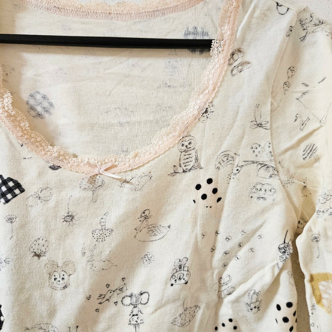 franche lippee(フランシュリッペ)のへんてこ☆ピタババT レディースのトップス(Tシャツ(長袖/七分))の商品写真