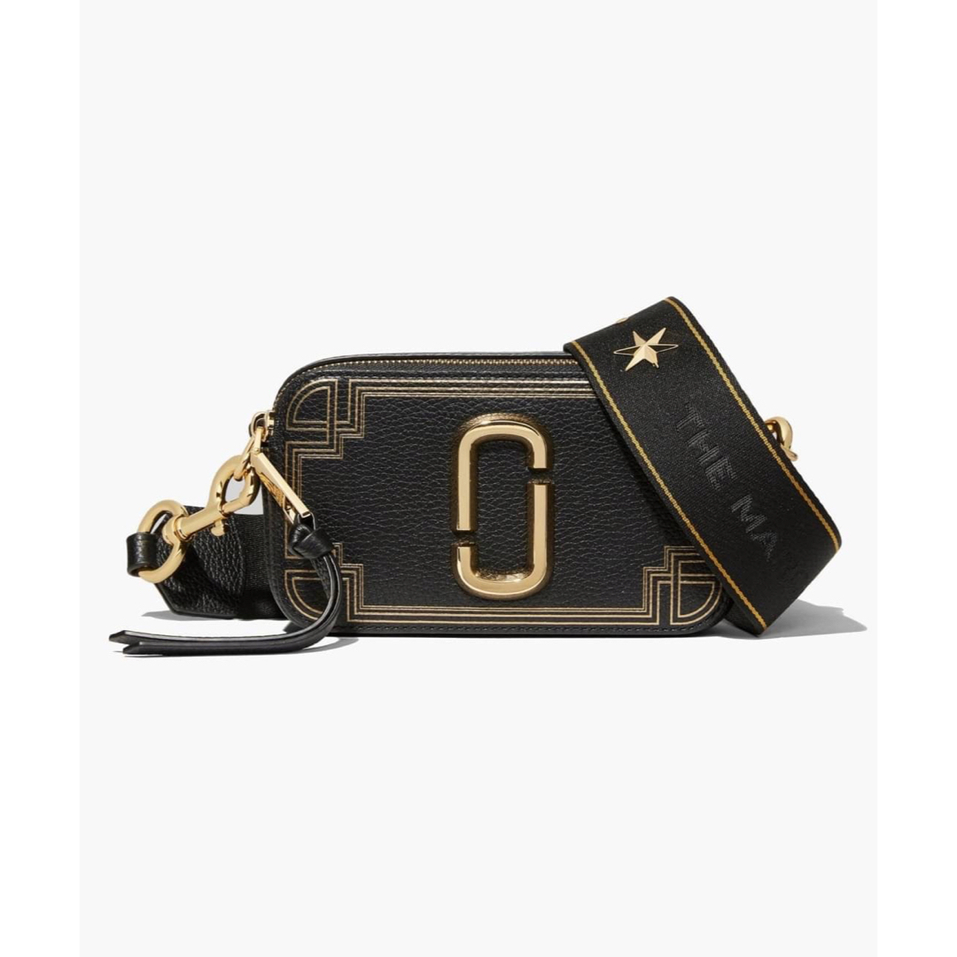 バッグMARC JACOBS SNAPSHOT GILDED (BLACK)