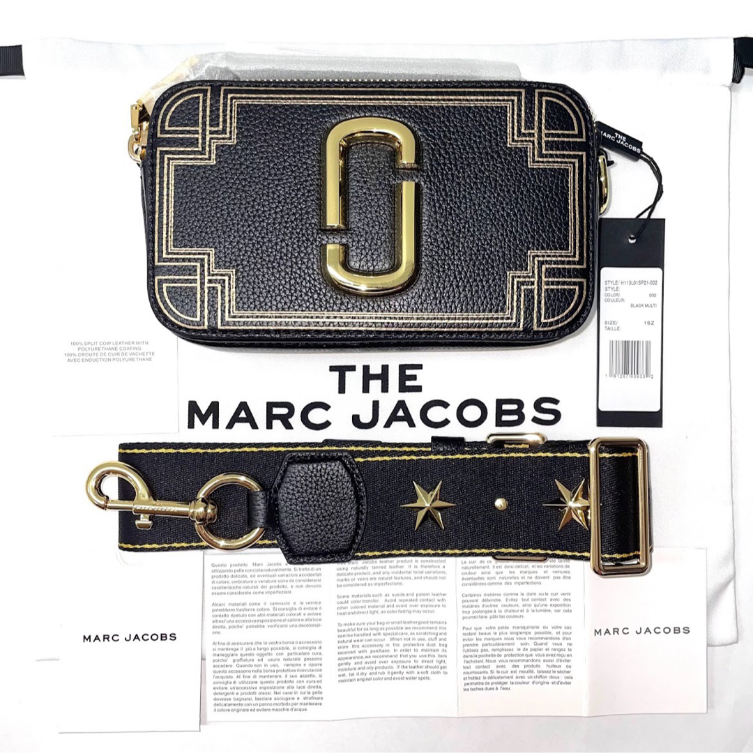 MARC JACOBS(マークジェイコブス)のMARC JACOBS SNAPSHOT GILDED (BLACK) レディースのバッグ(ショルダーバッグ)の商品写真