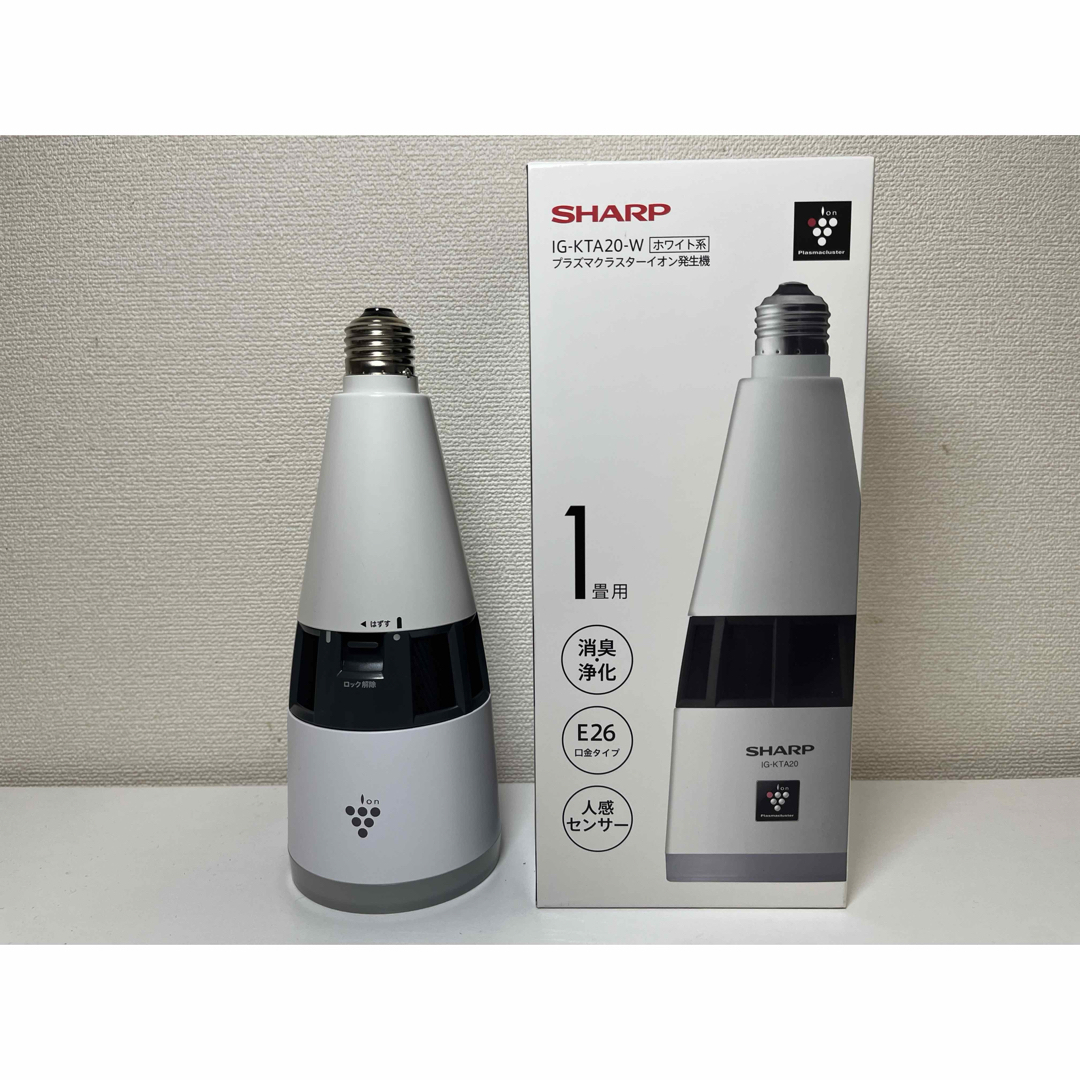 プラズマクラスターイオン発生機 SHARP IG-KTA20-W WHITESHARP - 空気