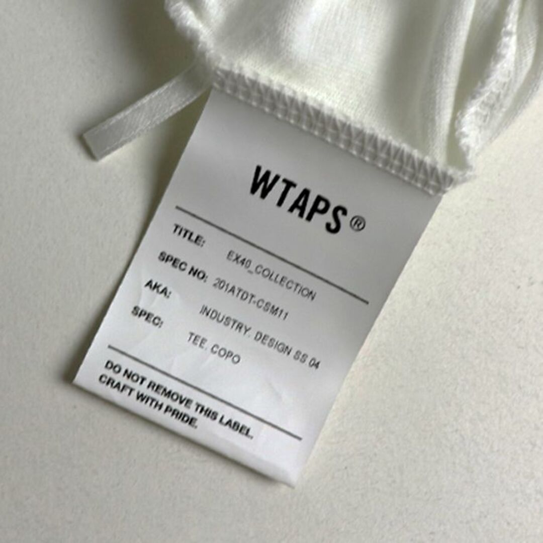 20SS WTAPS INDUSTRY D SS04 TEE White 白 L