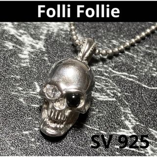 フォリフォリ(Folli Follie)の良品◎ フォリフォリ folli follie スカル ストーン ネックレス(ネックレス)