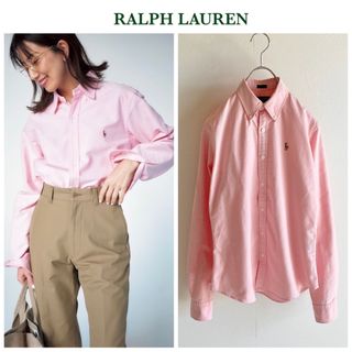 ラルフローレン(Ralph Lauren)のラルフローレン ロゴ スリムフィット オックスフォード BD シャツ 2 ピンク(シャツ/ブラウス(長袖/七分))