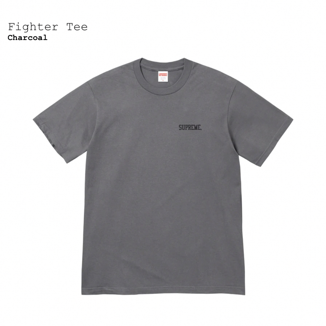 Supreme Fighter Tee Charcoal M - Tシャツ/カットソー(半袖/袖なし)