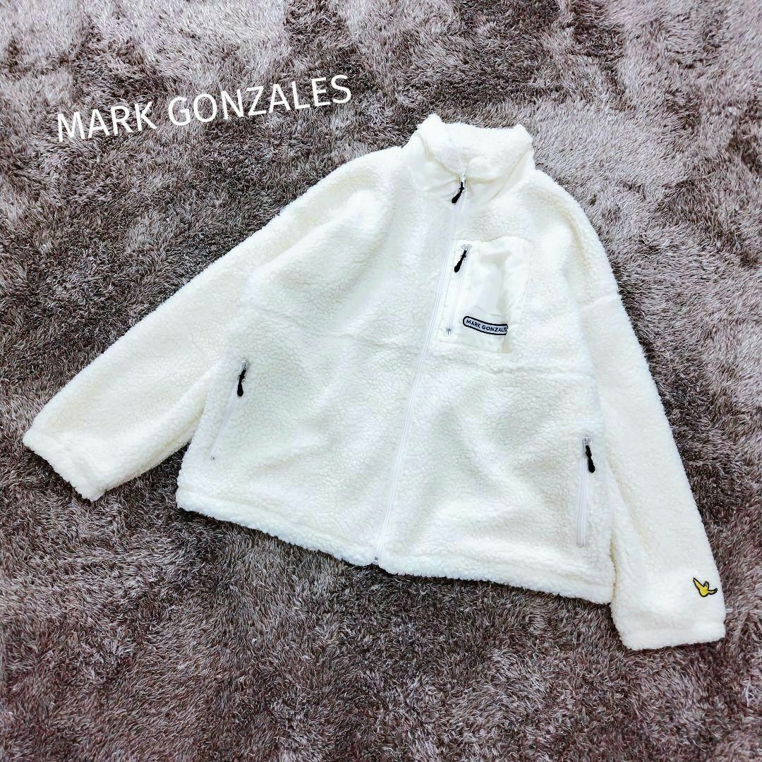 MARK GONZALES／マークゴンザレス／XL／メンズ　ボアジップパーカー