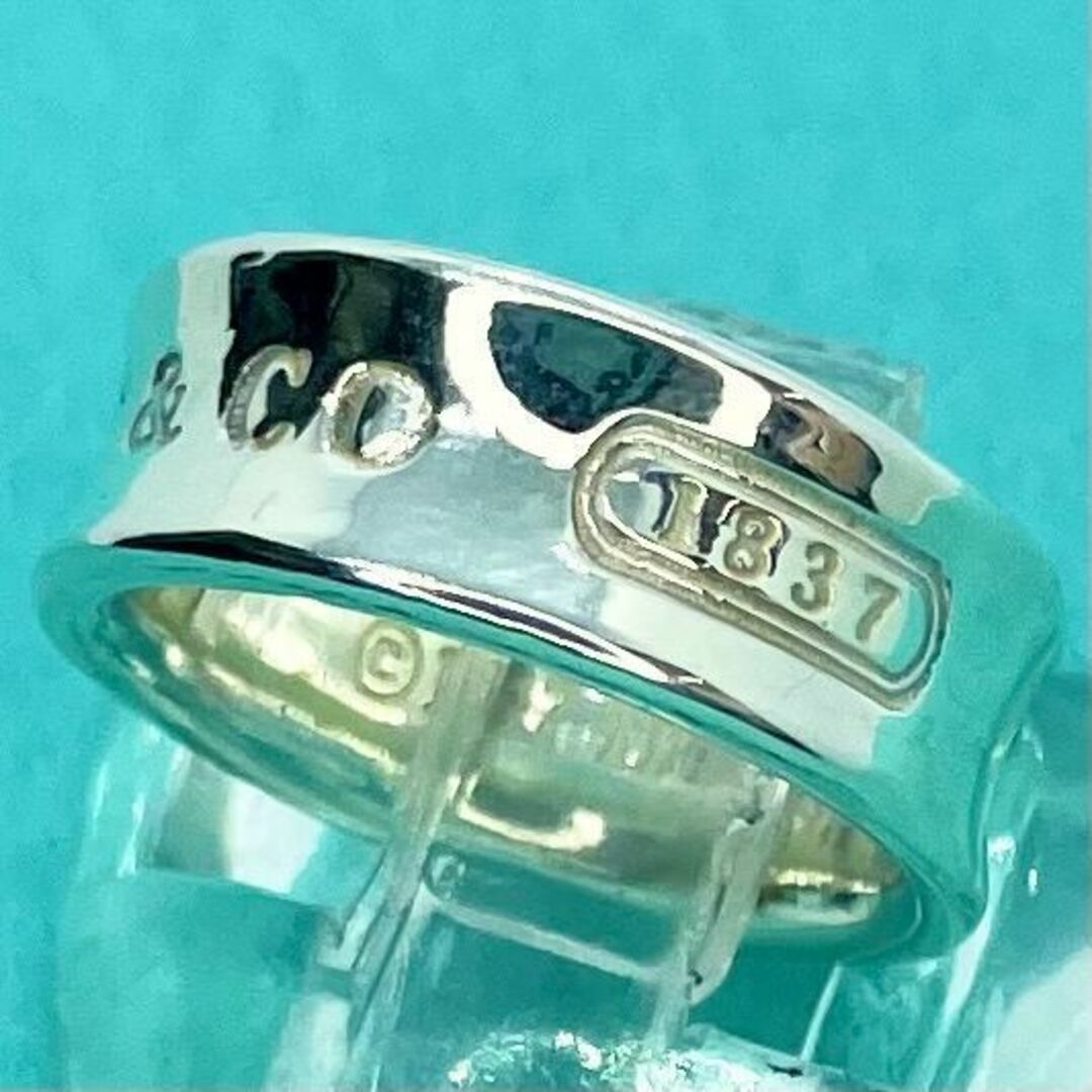 美品】9号 ティファニー TIFFANY&Co. シルバー 1837 ナロー ワイド