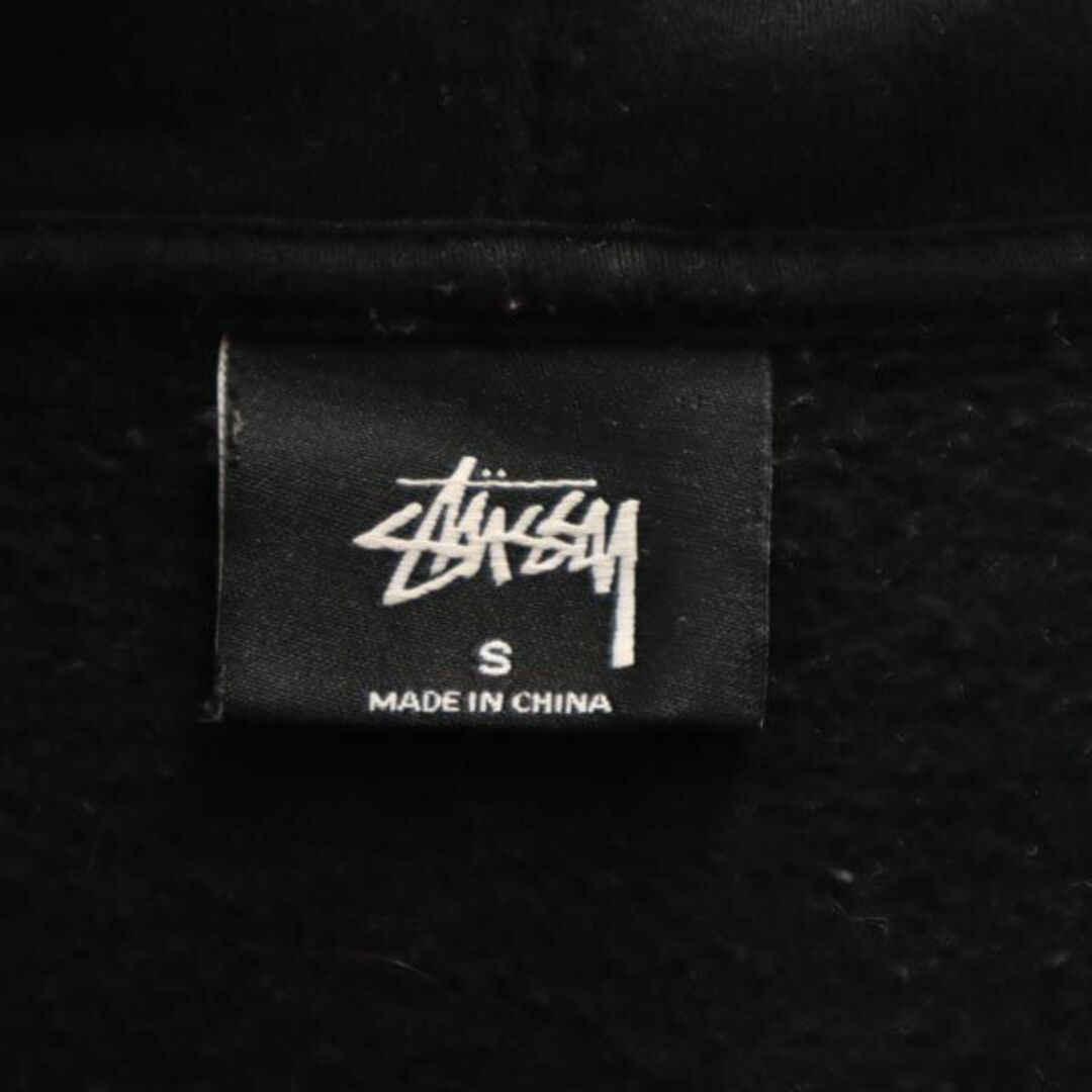 ステューシー バックプリント スウェットパーカー S ブラック STUSSY 裏起毛 メンズ   【231010】 8