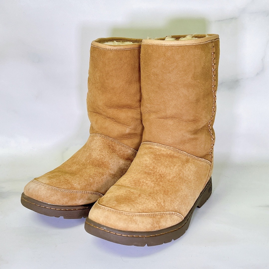 【美品】UGG W MICHAELA ミケーラ ショートブーツ ベージュ23.0