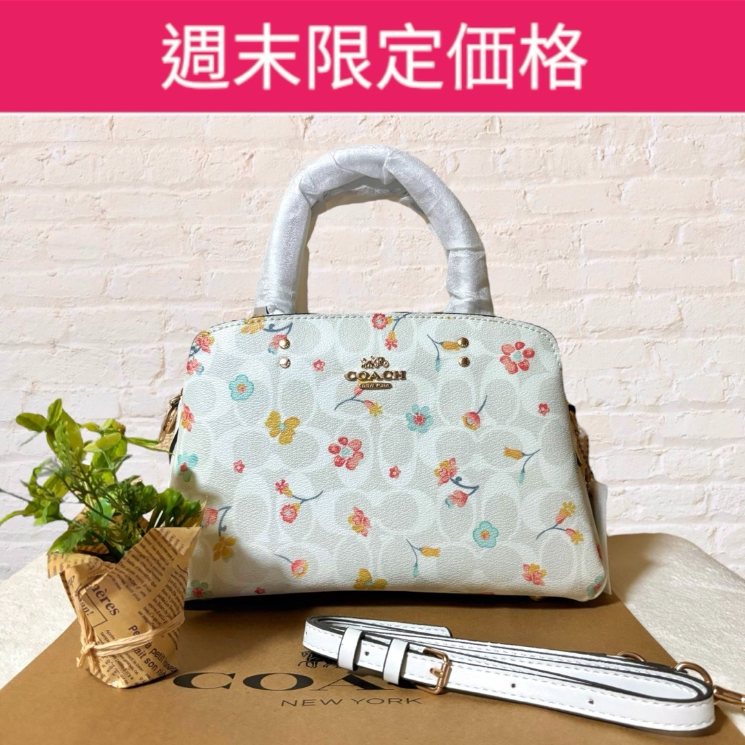 COACH - 新品 未使用 COACH コーチ シグネチャー 花柄 フローラル 2way