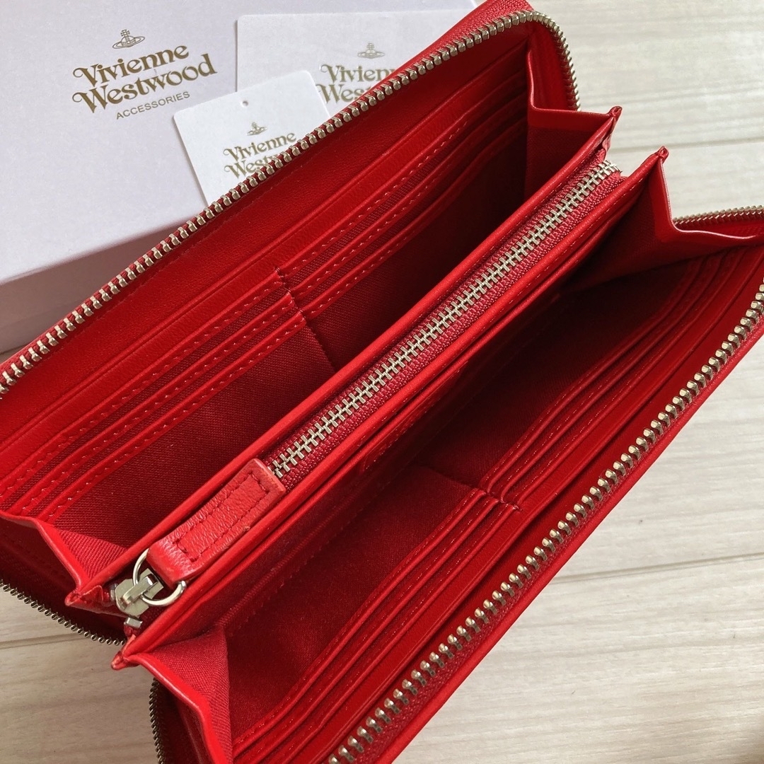 Vivienne Westwood(ヴィヴィアンウエストウッド)の極美品 ヴィヴィアンウエストウッド レディース メンズ 長財布 革財布 羊革  レディースのファッション小物(財布)の商品写真