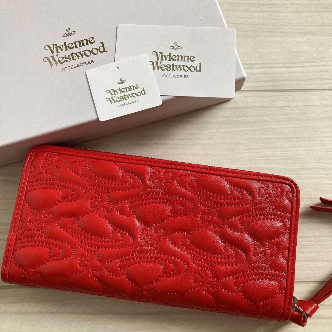 Vivienne Westwood(ヴィヴィアンウエストウッド)の極美品 ヴィヴィアンウエストウッド レディース メンズ 長財布 革財布 羊革  レディースのファッション小物(財布)の商品写真