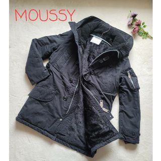 MOUSSY　マウジー　アウター　モッズコート　フード　黒