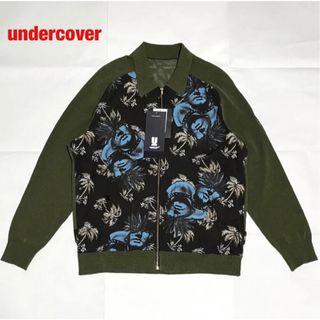 アンダーカバー(UNDERCOVER)の【新品】UNDERCOVER　アンダーカバー　切替花柄ニットブルゾン　タグ付き(ブルゾン)