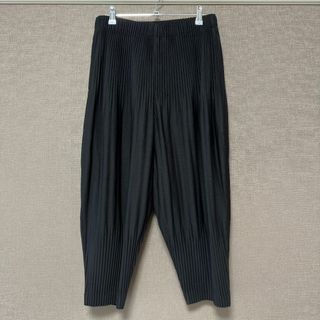 イッセイミヤケ メン ポリ縮 イージーパンツ スラックス 綺麗な