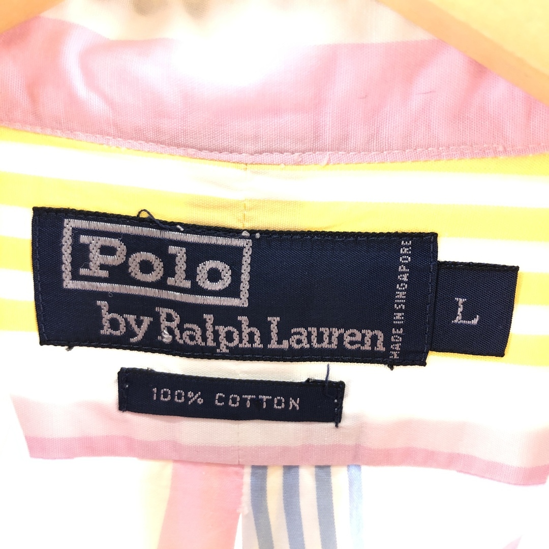 Ralph Lauren(ラルフローレン)の古着 ラルフローレン Ralph Lauren ストライプ柄 長袖 コットンストライプシャツ メンズL /eaa377765 メンズのトップス(シャツ)の商品写真