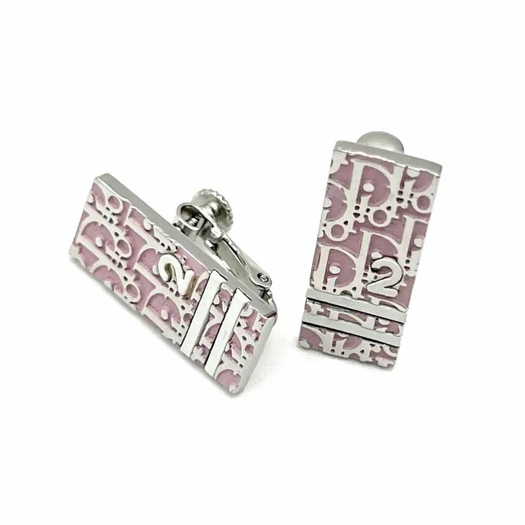 Christian Dior イヤリング トロッター ピンク 美品 Christian Dior イヤリング トロッター ピンク 美品