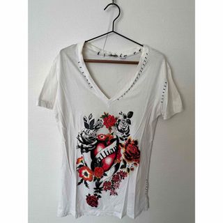 ジョンガリアーノ(John Galliano)のガリアーノ　Vネックカットソー(Tシャツ/カットソー(半袖/袖なし))